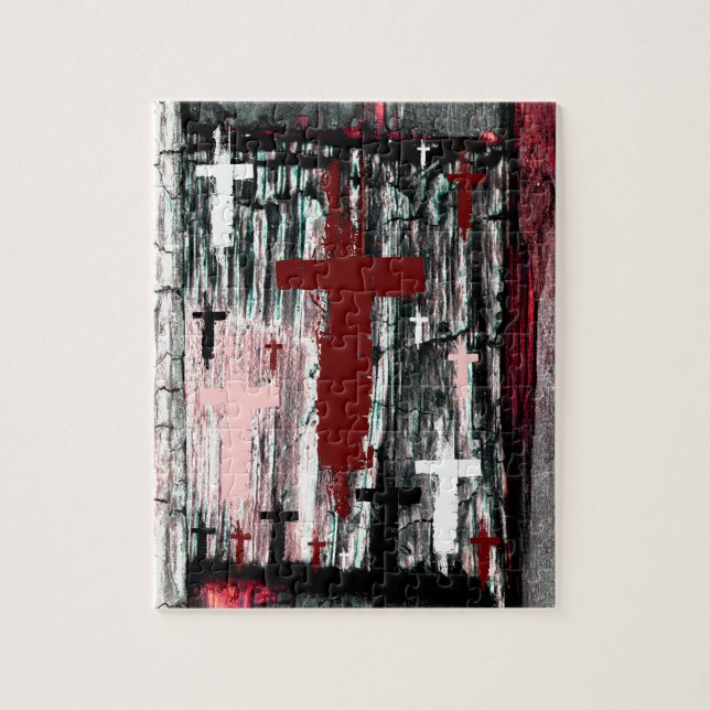 Cross of The Tormented  Jigsaw Puzzle (Vertical)