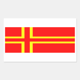 Cross Olaf Saint Rectangular Sticker