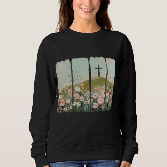 Cross on a Hill Sweatshirt (Front)