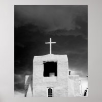 Cross on oldest church, San Miguel, Santa Fe,