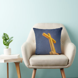 Cross on Pensacola Beach with Milky Way Cushion