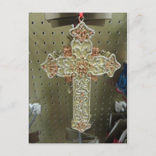 Cross Ornament Postcard (Front)