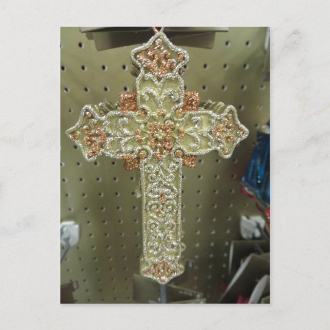 Cross Ornament Postcard (Front)