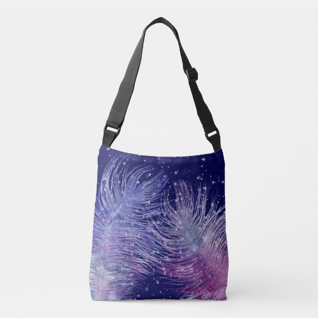 *~* Cross Over Boho Feather Mystical Crossbody Bag (Front)