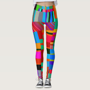 Cross Patch Colourful Leggings
