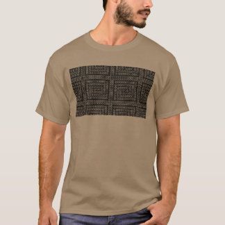 Cross Pattern Tee on pebble shirt