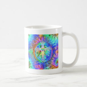 Cross, Peace Sign Coffee Mug