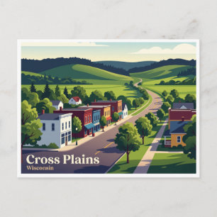 Cross Plains Wisconsin Postcard