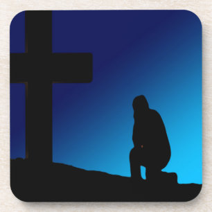 Cross Prayer Design-90258 Coaster