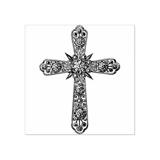 Cross Rubber Art Stamp