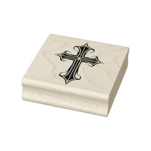 Cross Rubber Stamp