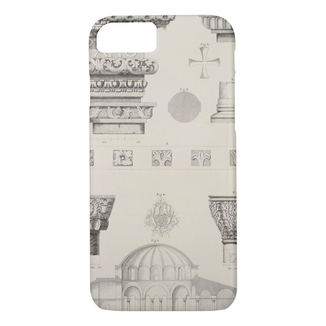 Cross section and architectural details of Kutciuk Case-Mate iPhone Case (Back)