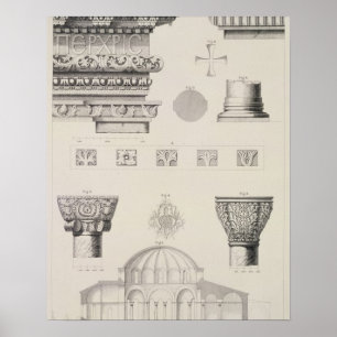 Cross section and architectural details of Kutciuk Poster