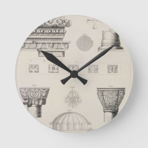 Cross section and architectural details of Kutciuk Round Clock