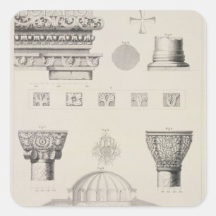Cross section and architectural details of Kutciuk Square Sticker