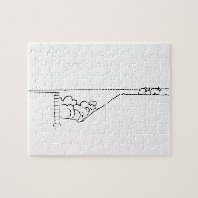 Cross-section of a landscape, from Thomas Mawson's Jigsaw Puzzle (Horizontal)