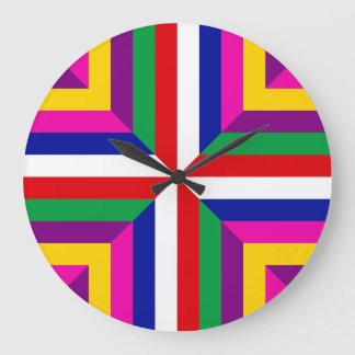 Cross-section of a Star – Red/White – Balanced Large Clock