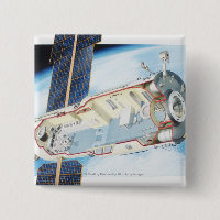 Cross section of solar powered space station