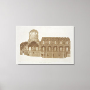 Cross-Section of the Palatine Chapel, Palermo, Sic Canvas Print