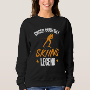 Cross Skiing Legend Biathlon Biathlete Skier Sweatshirt