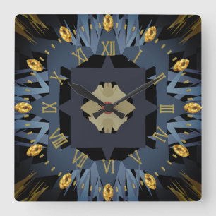 cross square wall clock