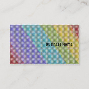 Cross stitch business card