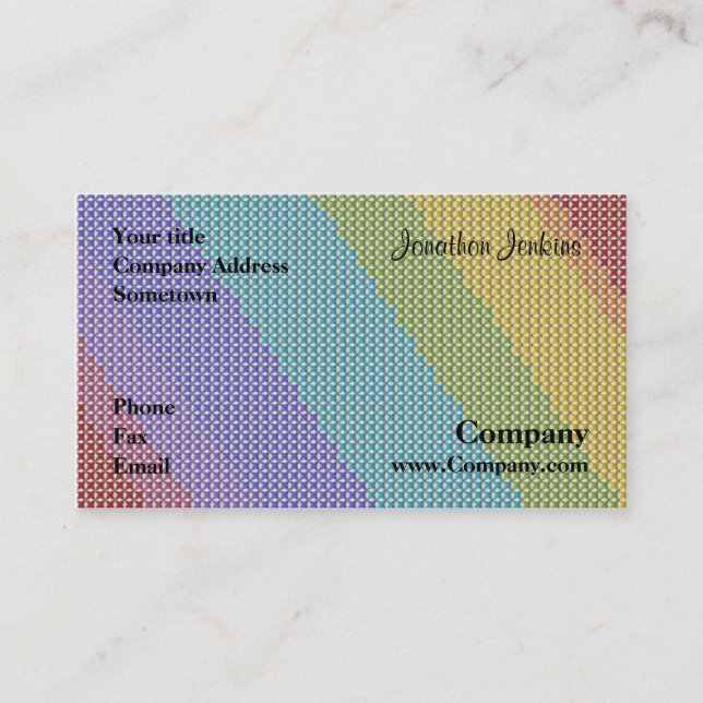 Cross stitch business card (Front)