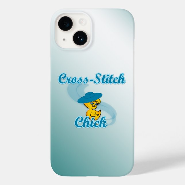 Cross-Stitch Chick #3 Case-Mate iPhone Case (Back)