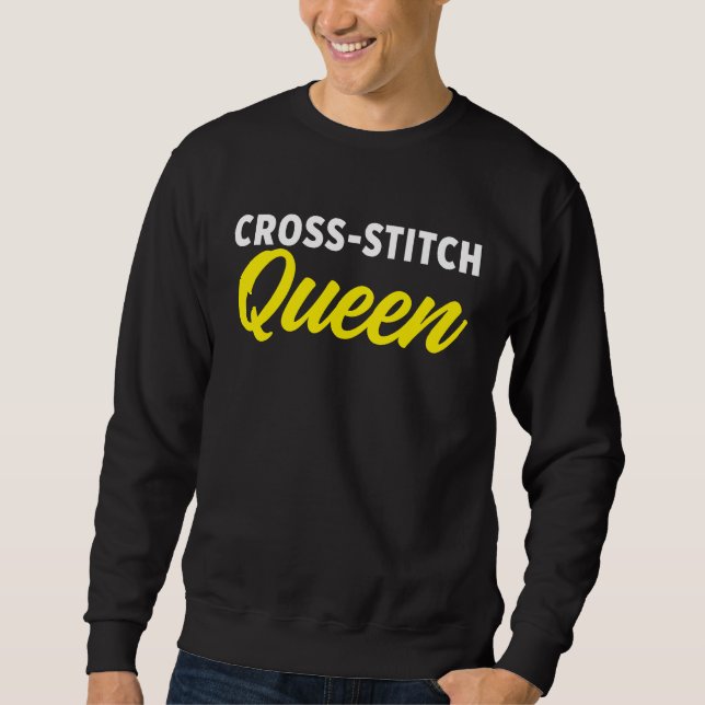 Cross Stitch Cross Stitching Craft Sweatshirt (Front)