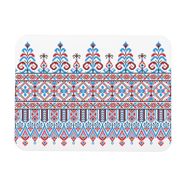 Cross-stitch design magnet (Horizontal)