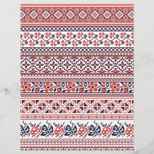 Cross-stitch design Patterns Flyer (Front)