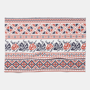 Cross-stitch design Patterns Tea Towel