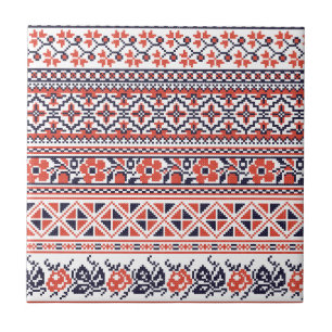 Cross-stitch design Patterns Tile