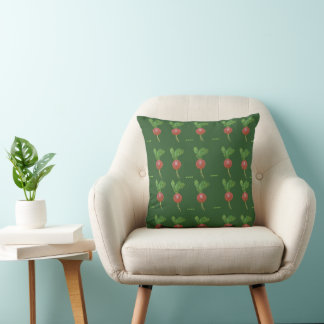 cross-stitch Embroidery radishes Cushion
