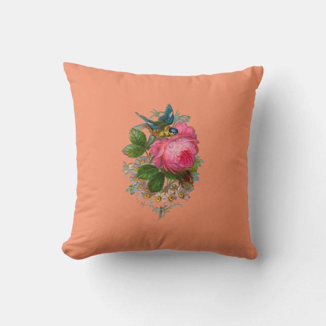 Cross Stitch Floral View Cushion (Front)