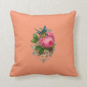 Cross Stitch Floral View Cushion
