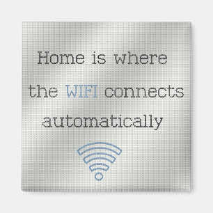 Cross Stitch Home WIFI Magnet