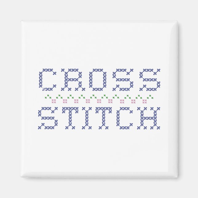 Cross Stitch Magnet (Front)