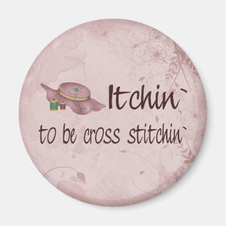 Cross Stitching Magnet
