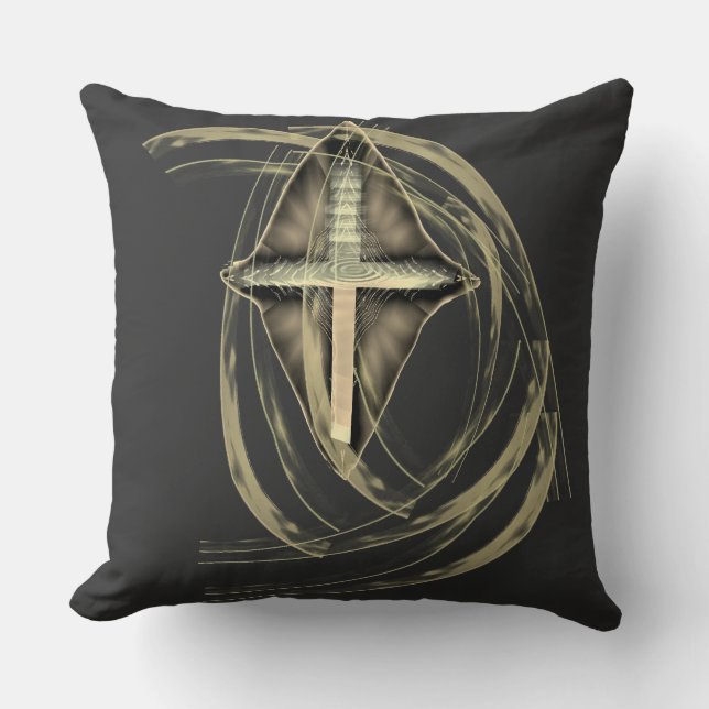 Cross T shirt Christian Design Cushion (Front)