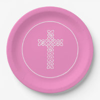 Cross | Taffy Pink Communion Baptism Christening