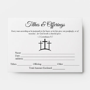 Cross Tithes & Offering Envelopes
