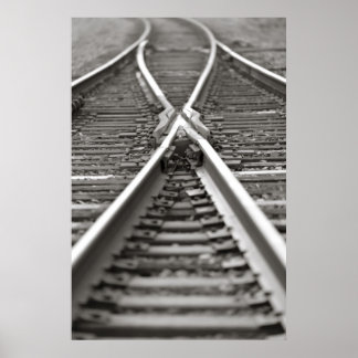 Cross Train Tracks Poster