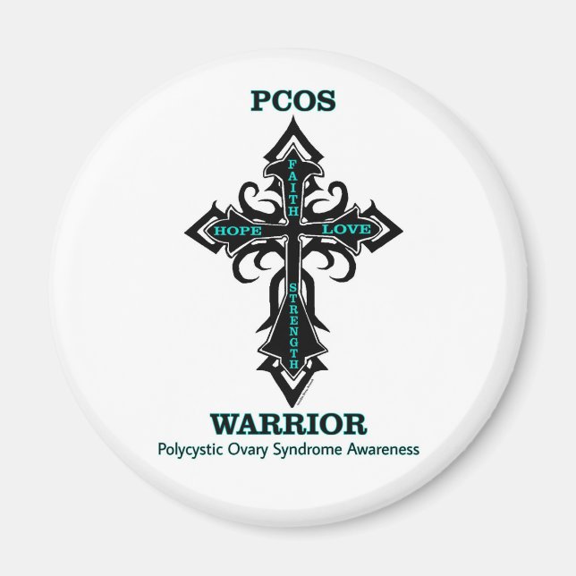 Cross/Warrior...PCOS Magnet (Front)