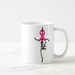 Cross Warrior Survivor Pink Ribbon Breast Cancer 2 Coffee Mug