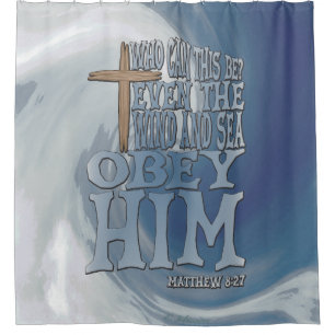 Cross Wind and Wave Obey On Big Wave Curl Shower Curtain
