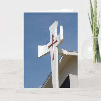 cross xmas greetings holiday card