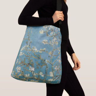 Crossbody bag with almond blossom print