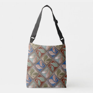 Crossbody bag with Oak leaf tiles