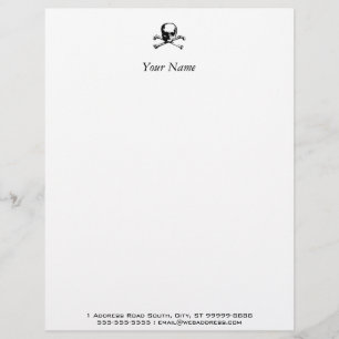 Crossbones Custom Letterhead